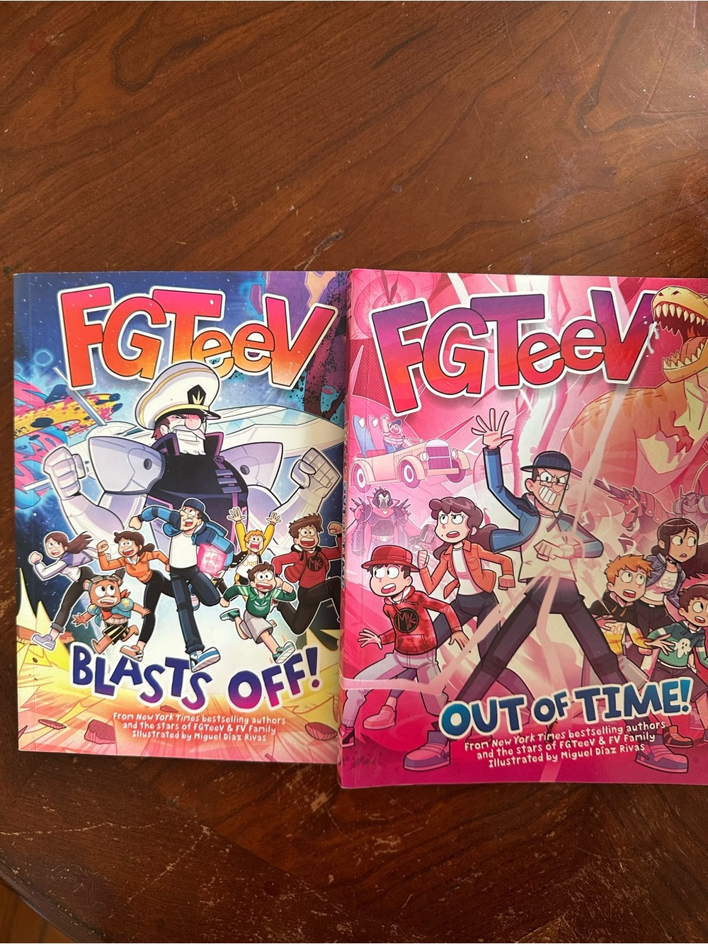 FGTEEV Blasts Off! and Out of Time! Books